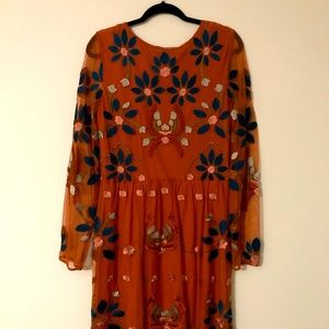 Philosophy Large Orange embroidered dress